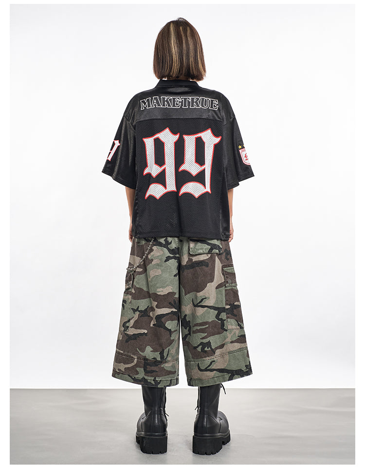 F3F Select Multi Pocket Camouflage Baggy Shorts | Face 3 Face