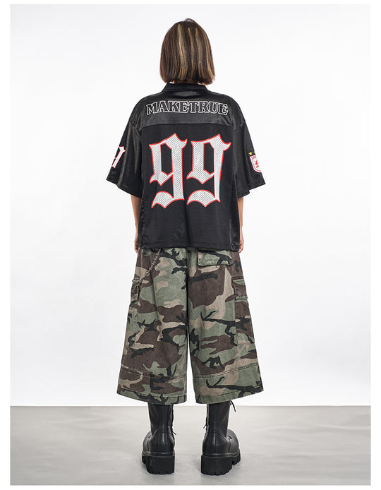 F3F Select Multi Pocket Camouflage Baggy Shorts | Face 3 Face