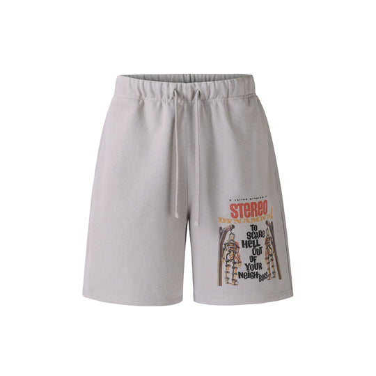 NOVACAM Skull Print Sweat Shorts | Face 3 Face