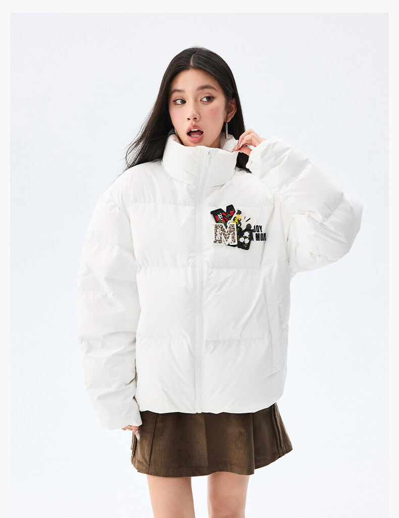 MEDM Logo Velcro Down Jacket | Face 3 Face