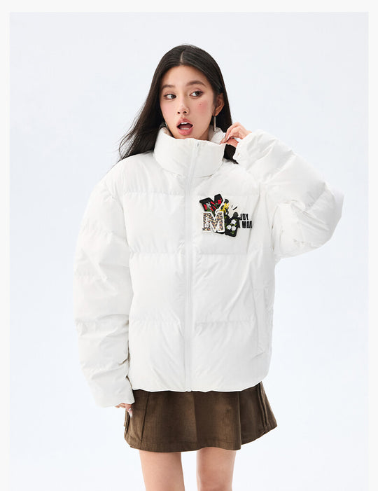 MEDM Logo Velcro Down Jacket | Face 3 Face