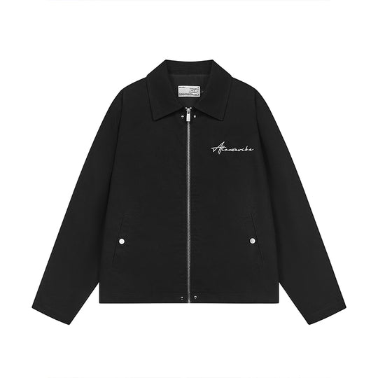 Harsh and Cruel Handwriting Lapel Embroidered Short Jacket | Face 3 Face