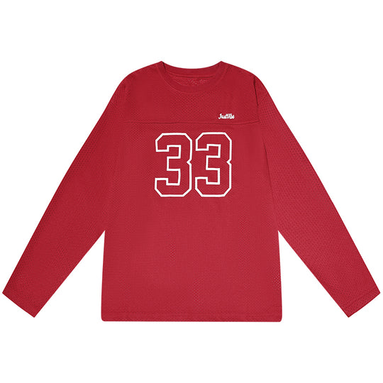 JUST VIBE 33 Numbering Printed Mesh Hockey Jersey