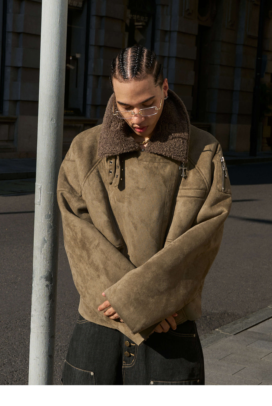 STEEPC Suede Shearling Jacket | Face 3 Face