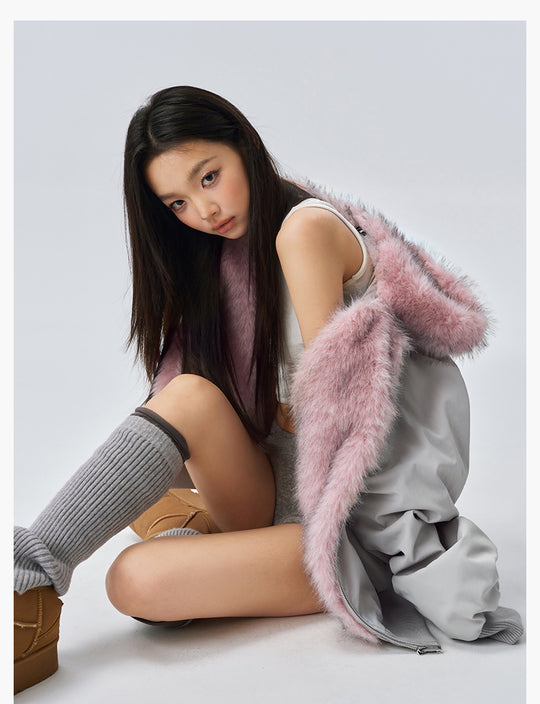 MEDM Fur-Lined Hooded Jacket | Face 3 Face