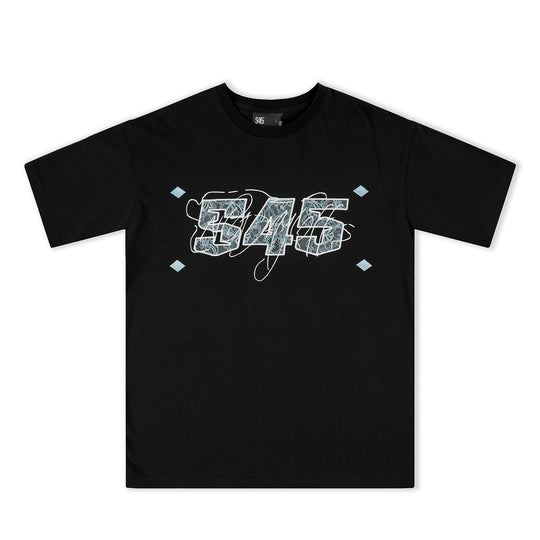 S45 Lace Patch Embroidered Logo Tee | Face 3 Face