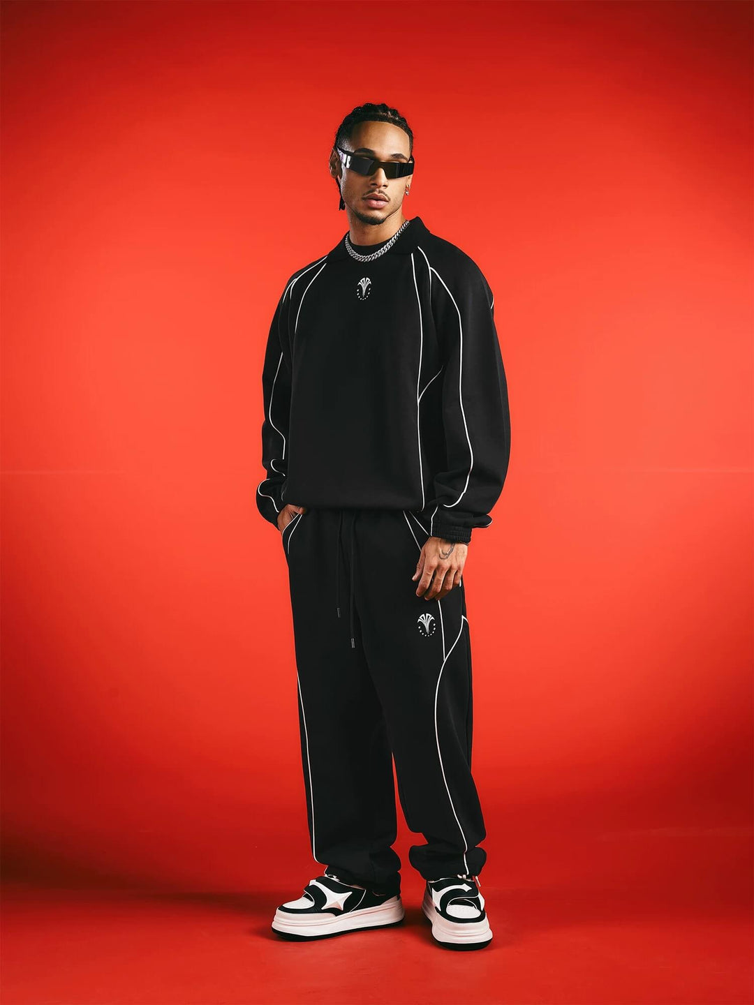 1807 HERE Line Pattern Sweatpants | Face 3 Face