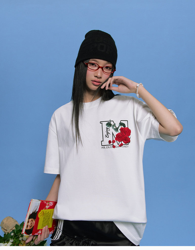 MEDM Big M Rose Flower Logo Tee | Face 3 Face