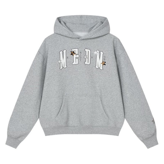 MEDM Star Logo Leather Patch Hoodie | Face 3 Face