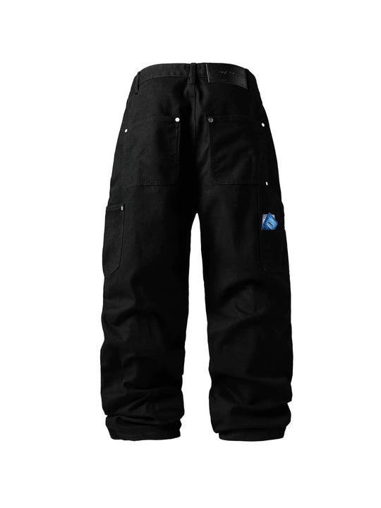 KARMANISTIC Plaid Double Knee Baggy Pants | Face 3 Face