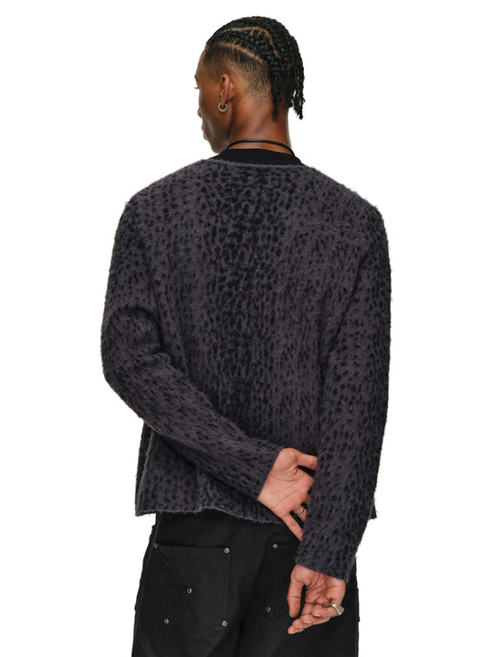 ANTIDOTE Dark Leopard Brushed Knit Cardigan | Face 3 Face