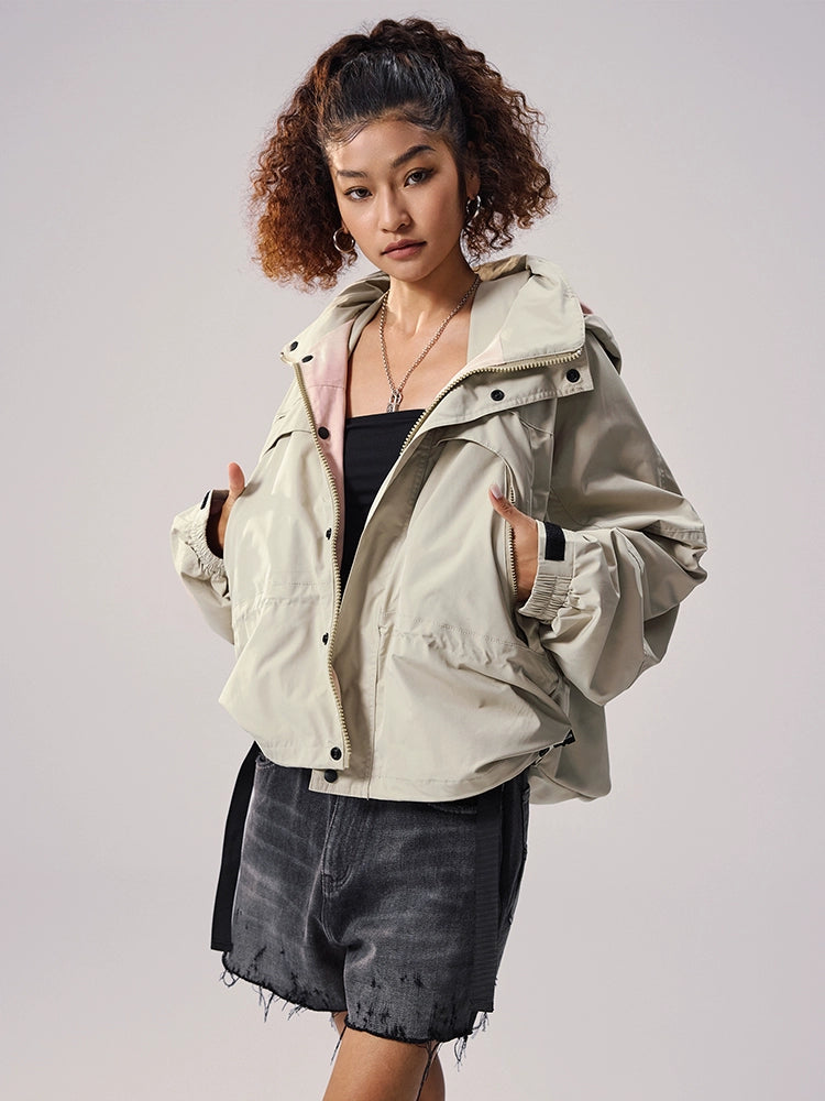 Remedy Backpack Design Hooded Windbreaker Jacket | Face 3 Face