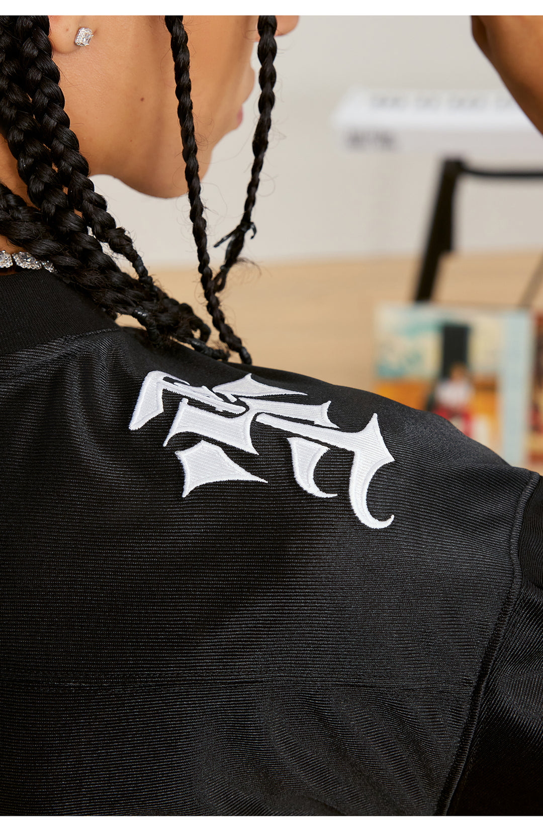 Small Town Kid Rhinestone Embroidered Hockey Jersey | Face 3 Face