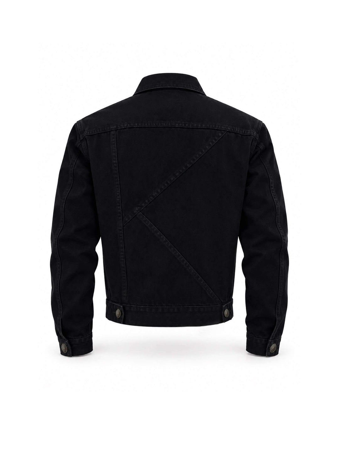 KARMANISTIC Gothic Lettering Embroidered Denim Jacket | Face 3 Face
