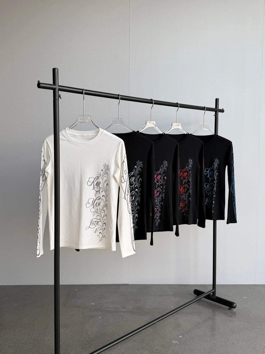 KARMANISTIC Rhinestone Tiger Graphic Stretch Slim Fit Long Sleeve Tee | Face 3 Face