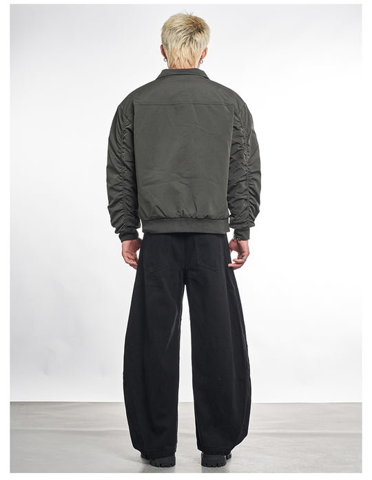 F3F Select Windproof Fabric Quilted Lining Bomber Jacket | Face 3 Face