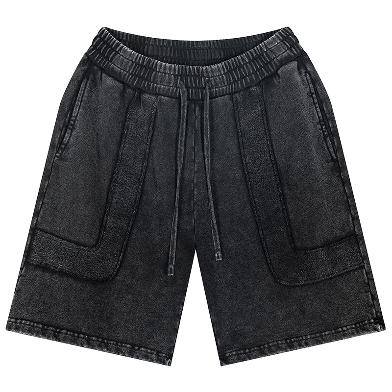 F3F Select Washed & Old Patchwork Short Sweatpants