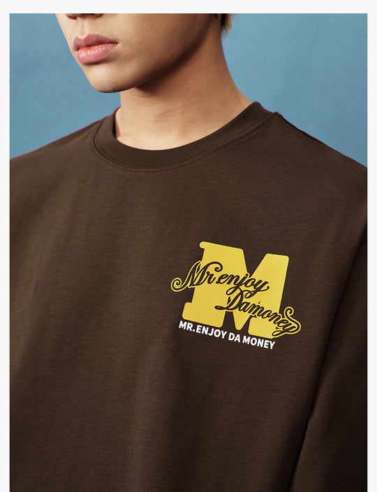 MEDM Basic M Logo Printed Long Sleeve Tee | Face 3 Face