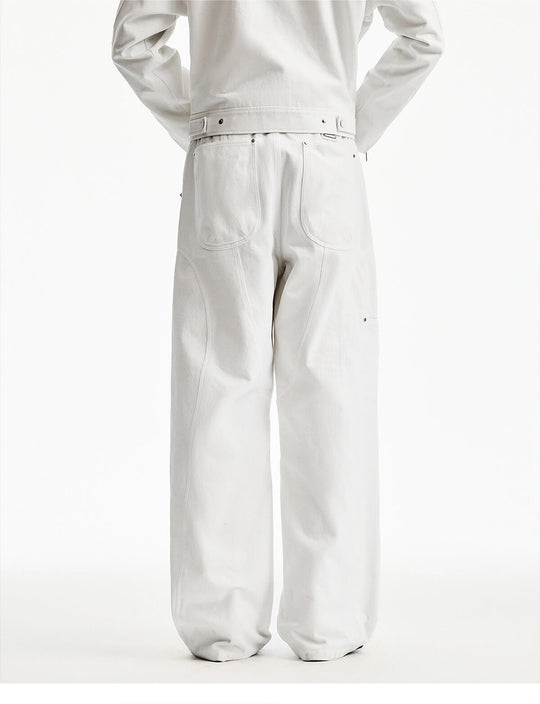 MEDM Structured Zip Pocket Work Pants | Face 3 Face