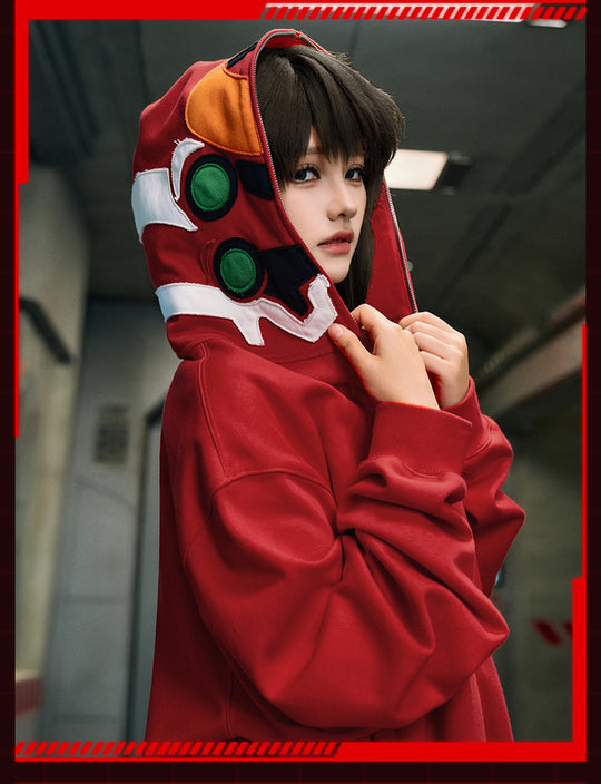 MEDM x EVA Unit-00, Unit-01, Unit-02 Mecha Design Zip-Up Hoodie | Face 3 Face