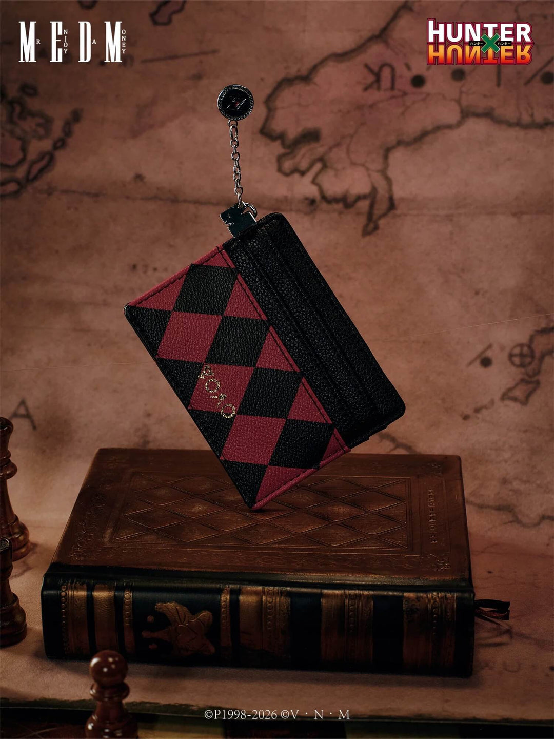 MEDM × HUNTER×HUNTER Leorio Checkered Card Case | Face 3 Face