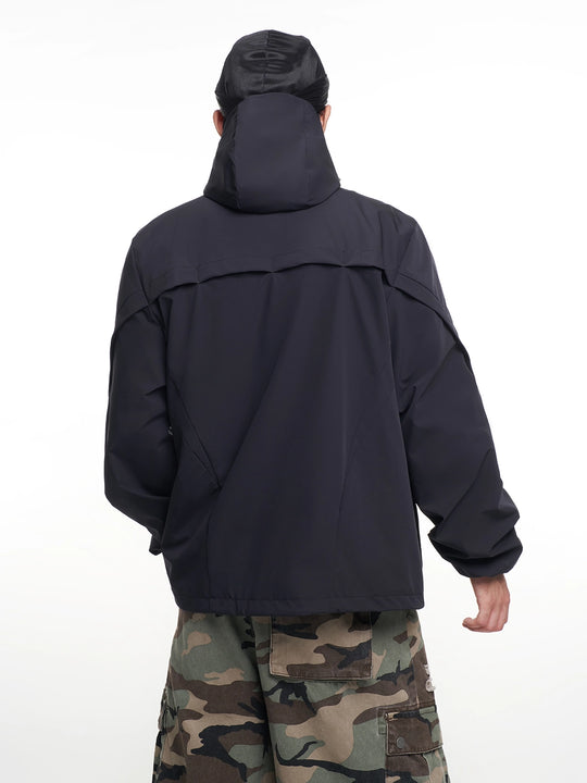 F3F Select Functional Drawstring Hooded Technical Jacket | Face 3 Face