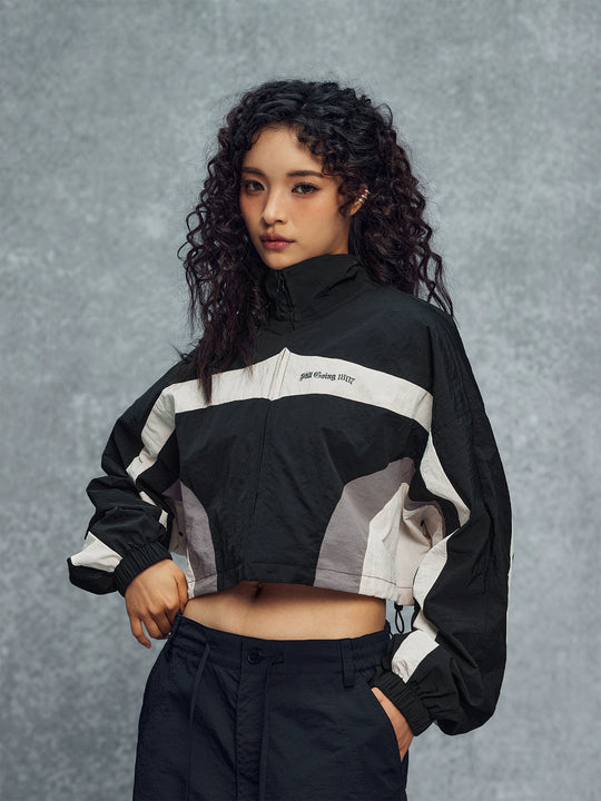 1807 Colorblock Cropped Track Jacket | Face 3 Face