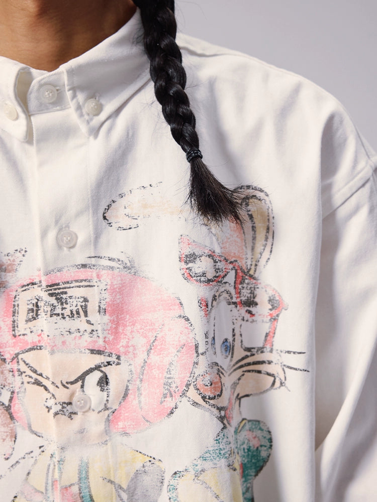 Remedy Cartoon Print Long Sleeve Shirt | Face 3 Face