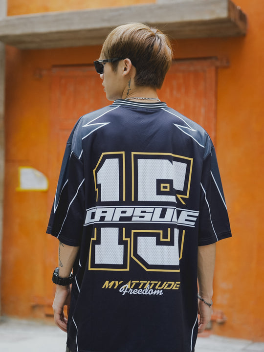 CapsuleMade Racing Suit Design Printed Soccer Jersey | Face 3 Face