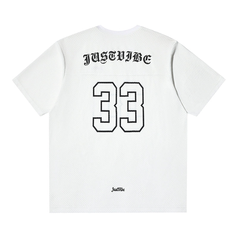JUST VIBE 33 Numbered Mesh Hockey Jersey | Face 3 Face