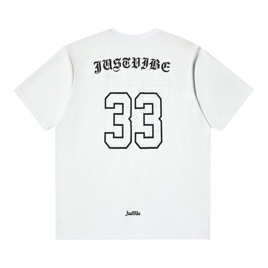 JUST VIBE 33 Numbered Mesh Hockey Jersey | Face 3 Face