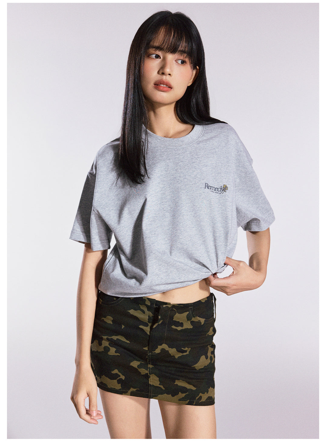 Remedy Small Flowers Foam Print Tee | Face 3 Face