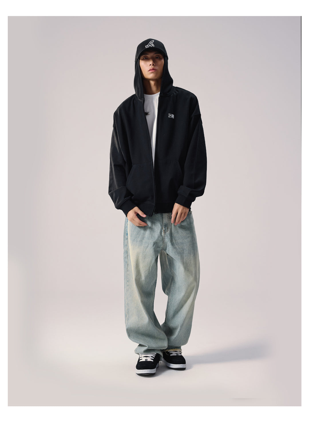 Remedy Baseball Cap Hood Zip Up Hoodie | Face 3 Face