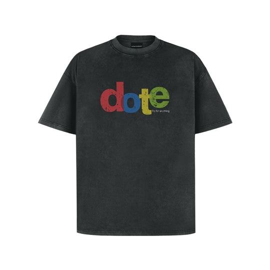 ANTIDOTE Dote Letter Print Washed Tee | Face 3 Face