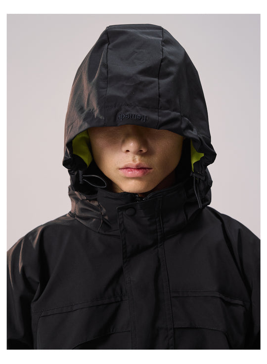 Remedy Backpack Design Hooded Windbreaker Jacket | Face 3 Face