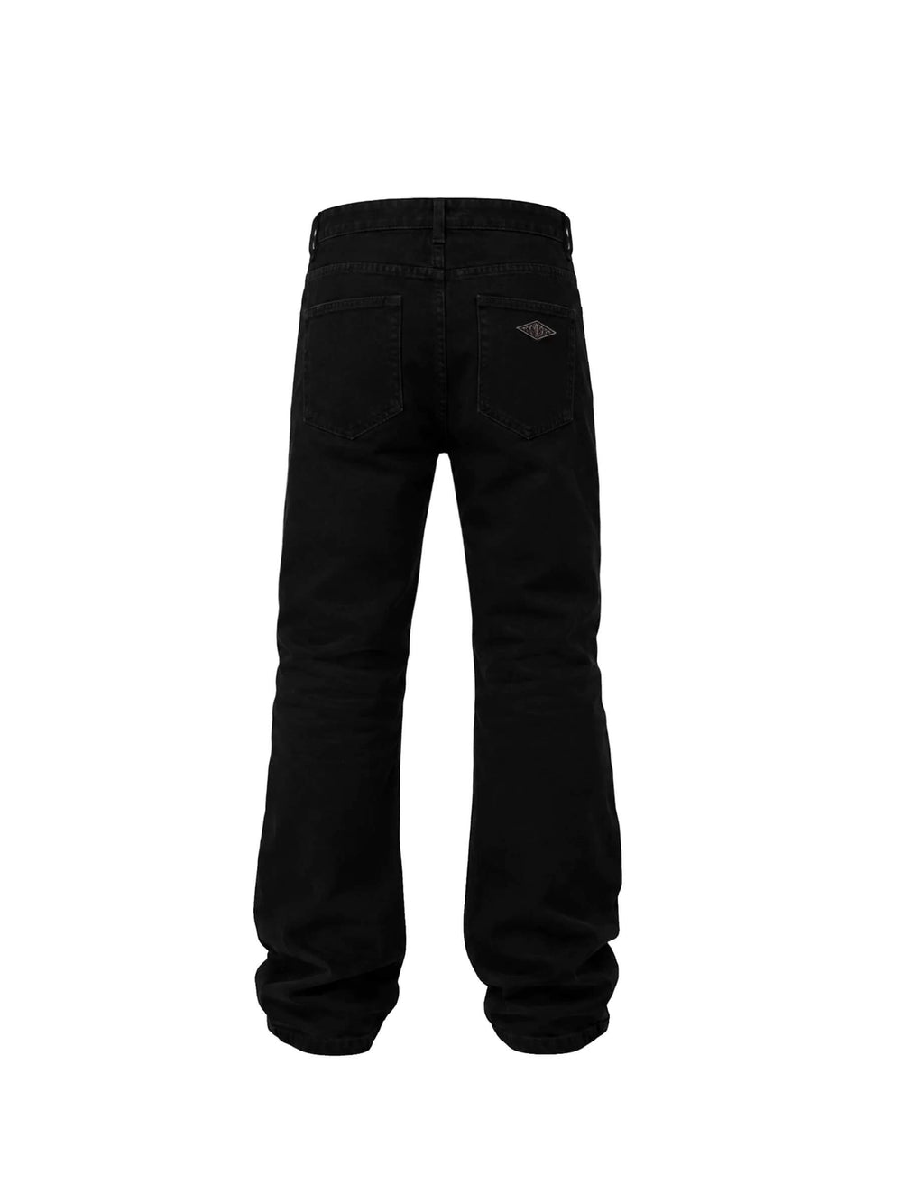 KARMANISTIC Metal Logo Label Washed Black Jeans | Face 3 Face