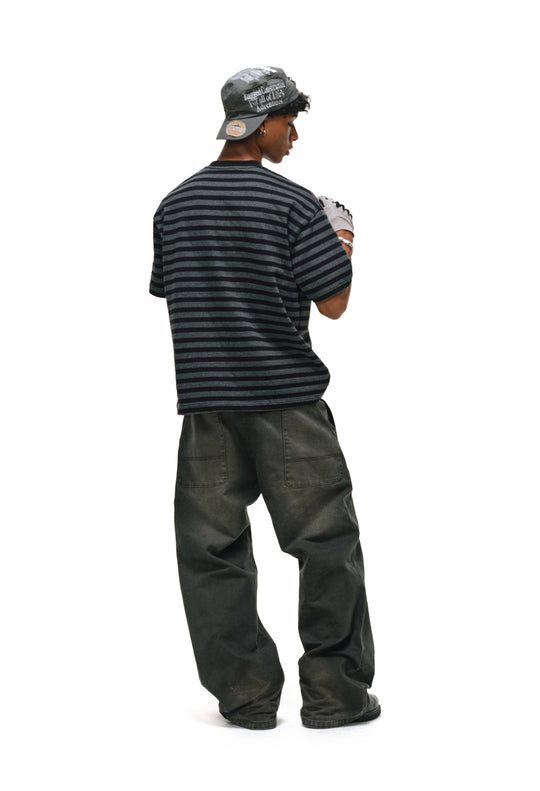 ANTIDOTE 3D Pleated Washed Work Pants | Face 3 Face