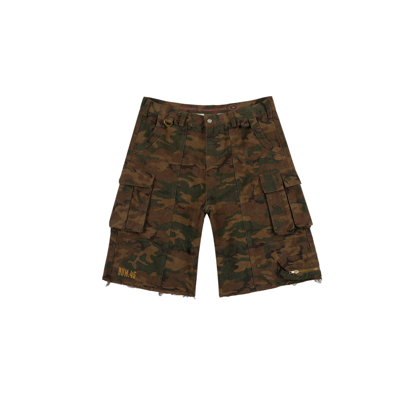 S45 Multi-Pocket Workwear Camouflage Cargo Shorts | Face 3 Face