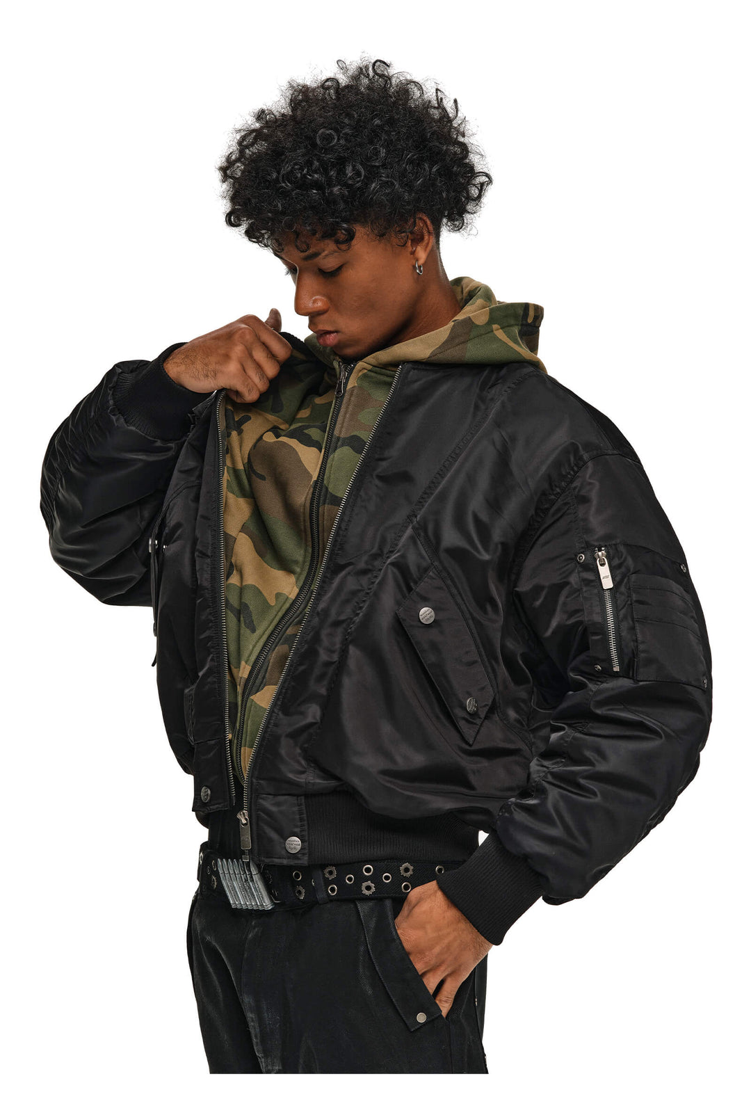 ANTIDOTE Reversible Camouflage MA-1 Bomber Jacket | Face 3 Face