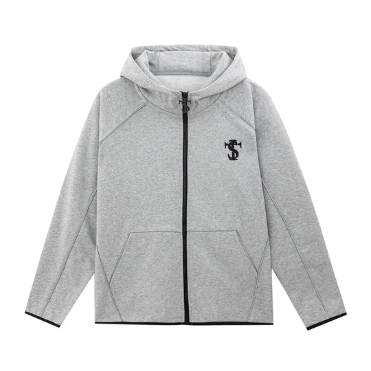 Small Town Kid Reflective Accent Line Zip Up Hoodie | Face 3 Face