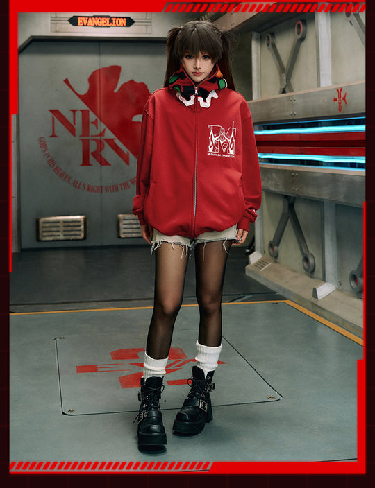 MEDM x EVA Unit-00, Unit-01, Unit-02 Mecha Design Zip-Up Hoodie | Face 3 Face