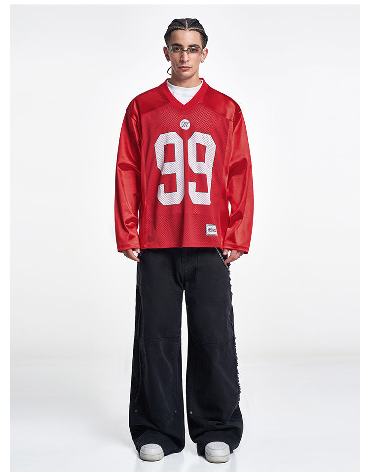 F3F Select 99 Numbered Mesh Long Sleeve Hockey Jersey | Face 3 Face