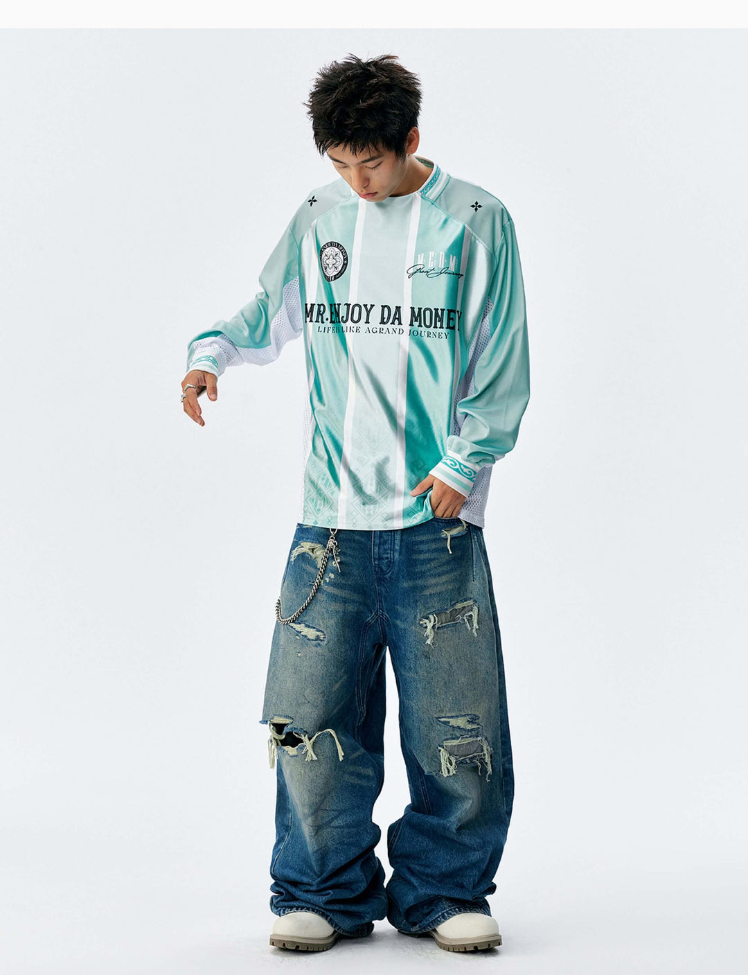 MEDM Ethnic Pattern Long Sleeve Jersey | Face 3 Face