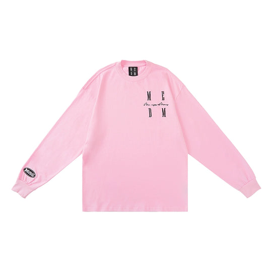 MEDM Standard Logo Embroidered Long Sleeve Tee | Face 3 Face