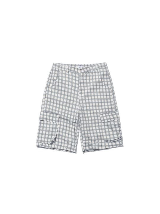 LIBERAFIT Checkered 3D Patch Pocket Zip Off Cargo Pants | Face 3 Face
