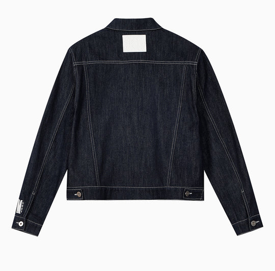 MEDM Embroidered Raw Denim Jacket | Face 3 Face