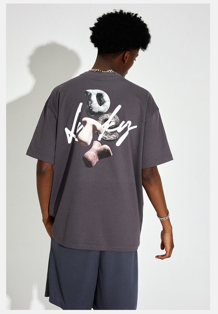 DICETINY Stone Logo Print Tee | Face 3 Face