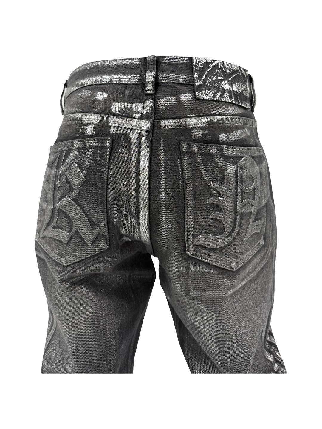 KARMANISTIC Waxed Silver Jeans | Face 3 Face