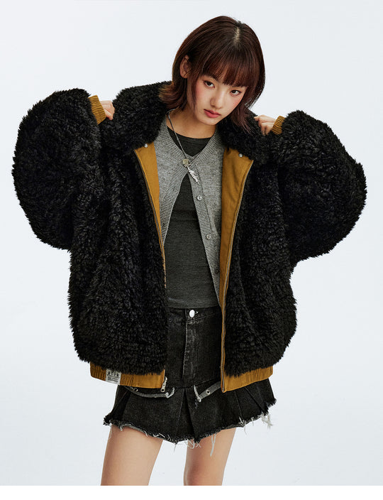 MEDM Reversible Sherpa Flight Jacket | Face 3 Face