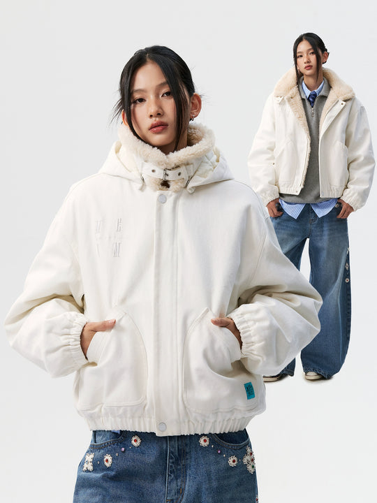 MEDM Sherpa Fleece Quilted Work Jacket | Face 3 Face